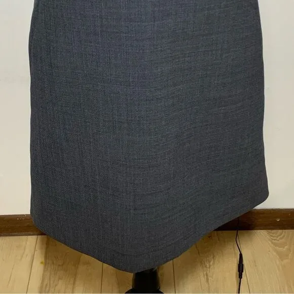 Tory Burch gray sleeveless mini dress wool blend sheath women’s size 4