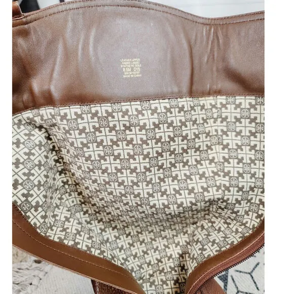TORY BURCH KIERNAN KNEE HIGH RIDING BOOTS IB BROWN, SZ 8.5
