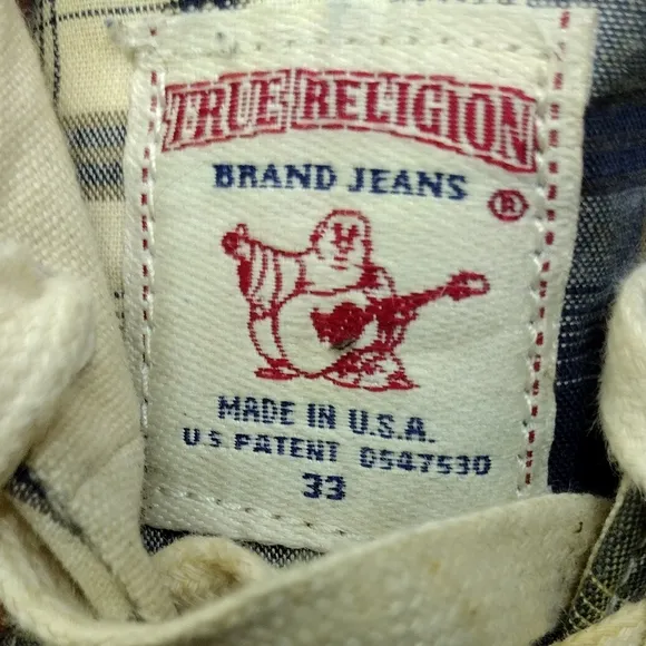 True Religion Plaid Lace Up Trainers Shoes Mens 10.5 Multicolor Boho Retro 90s