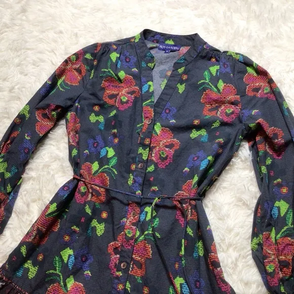 Tuckernuck Ro’s Garden Poplin Ines Anthropologie Dress Floral Edit Cotton XS S M