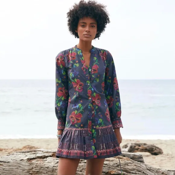 Tuckernuck Ro’s Garden Poplin Ines Anthropologie Dress Floral Edit Cotton XS S M