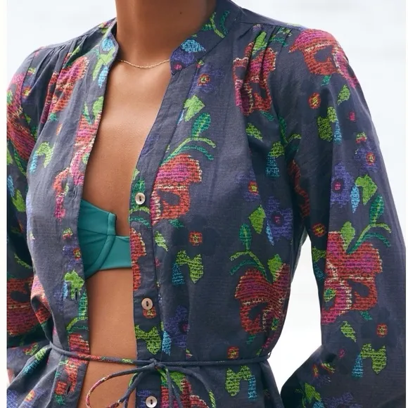 Tuckernuck Ro’s Garden Poplin Ines Anthropologie Dress Floral Edit Cotton XS S M