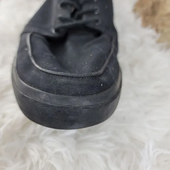 TUK canvas 90s retro shoes black