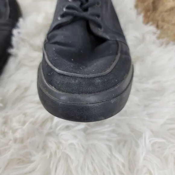 TUK canvas 90s retro shoes black