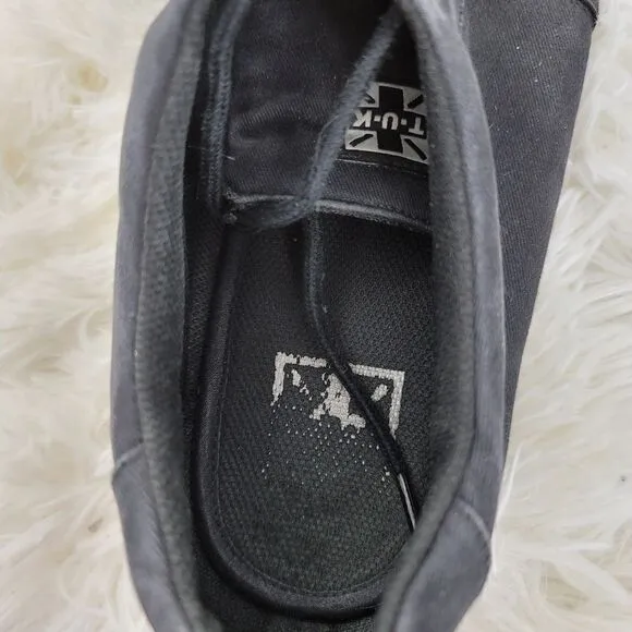 TUK canvas 90s retro shoes black