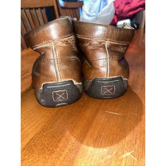 Twisted X Mens Original Chukka Driving Moccasin Shoes Brown Size 11M
