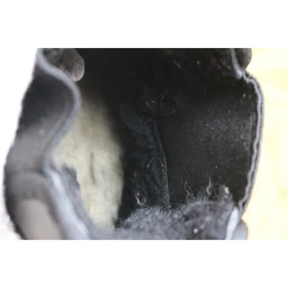 Ugg Boots Womens 7 Black Leather Neumel Platform Boot Chelsea Chunky Shoes