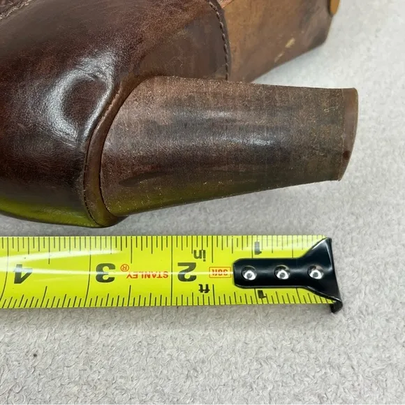 UGG Caroline Heeled Mid-Calf Boots-Brown Leather-Women’s 8-Classic-Y2K-Evening