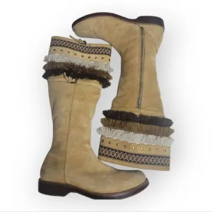 UGG 'Kiera' knee-high boots in tan suede size 8.5