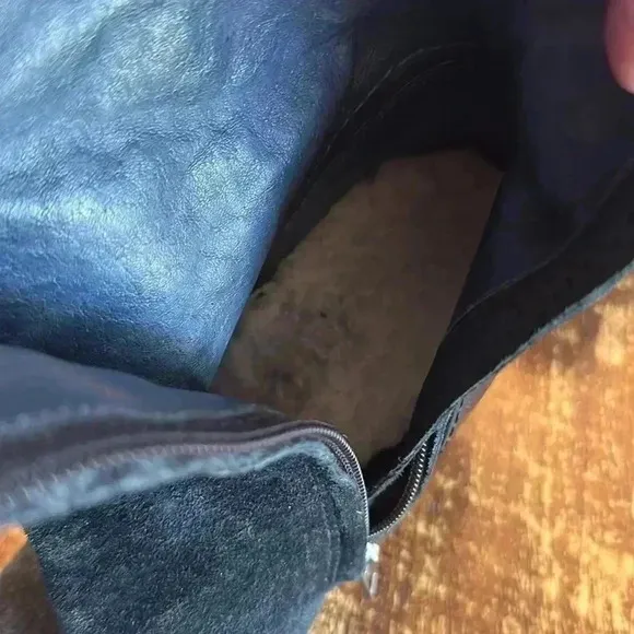 UGG | Vintage Black Suede Tall Boots with 3” Heel