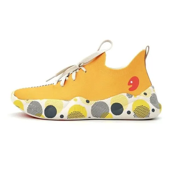 UIN Kid's Fashion Sneakers Casual Boys Girls Travel Shoes Mijas (Grey &amp; Yellow)