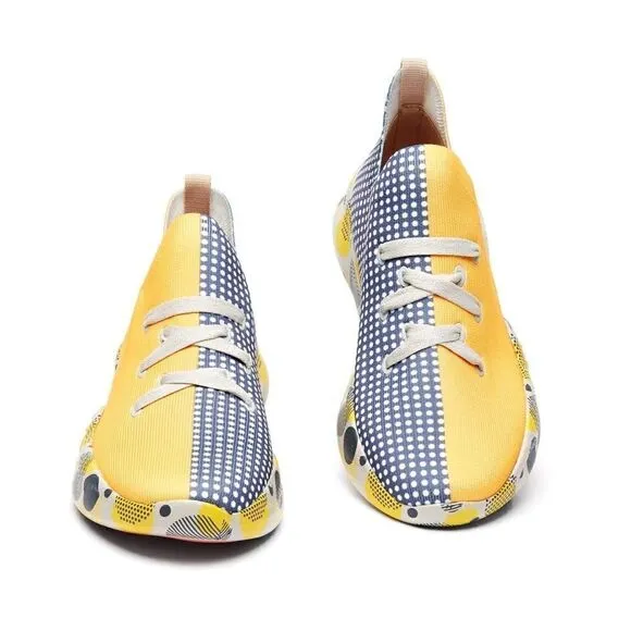 UIN Kid's Fashion Sneakers Casual Boys Girls Travel Shoes Mijas (Grey &amp; Yellow)