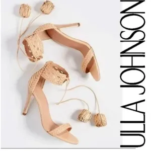 Ulla Johnson- “Clara” Leather Braided Boho Chic Artisan Sandal in Natural sz 6.5