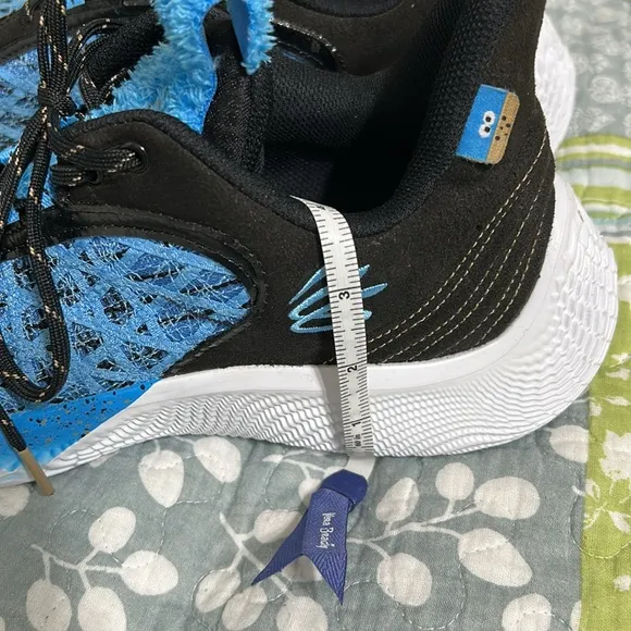 Under Armour Curry Flow 9 Cookie Monster Bball Shoes Sesame Street Shoe Size 12