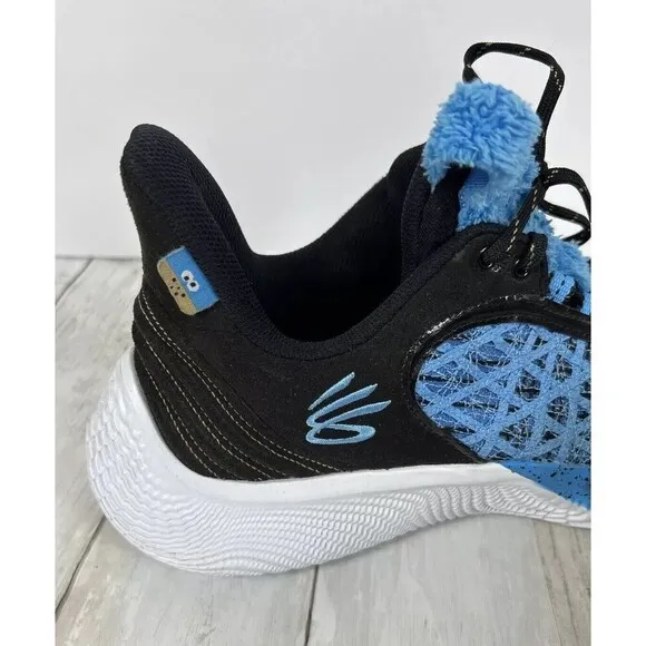 Under Armour Curry Flow 9 Cookie Monster Bball Shoes Sesame Street Shoe Size 12