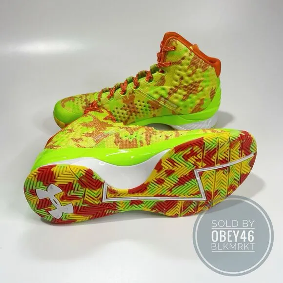 Under Armour x Sour Patch Kids Curry 1 Retro Basketball Shoes 3026196-300 Sz 11