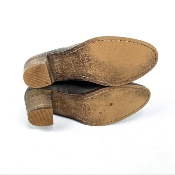 VALVERDE DEL CAMINO Grey Suede Pull On Cowboy Boots 9 (40)