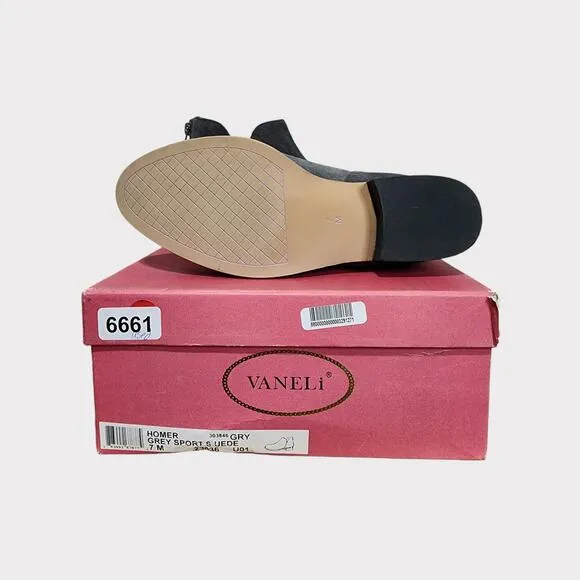 Vaneli Homer Gray Booties Women's Size 7M