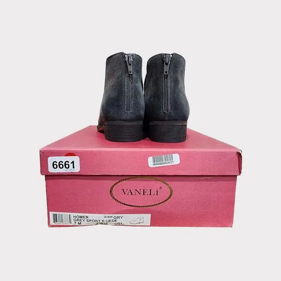 Vaneli Homer Gray Booties Women's Size 7M