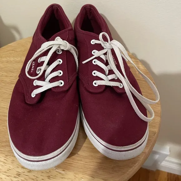 Vans Atwood Maroon Canvas Casual Sneakers Women’s 9