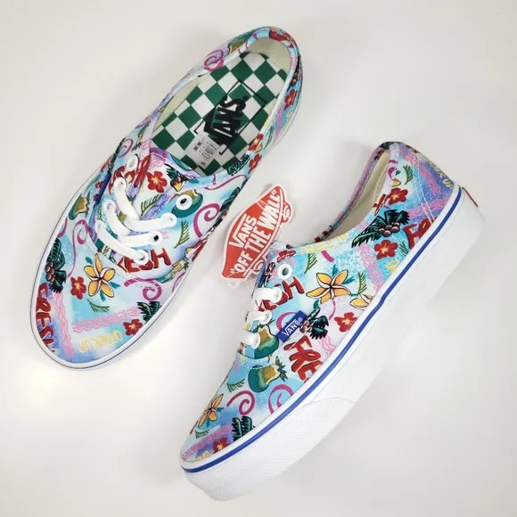 Vans Authentic Vans Market Tropic Hawaii Aloha Skateboard shoes Women's 7.5