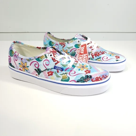 Vans Authentic Vans Market Tropic Hawaii Aloha Skateboard shoes Women's 7.5