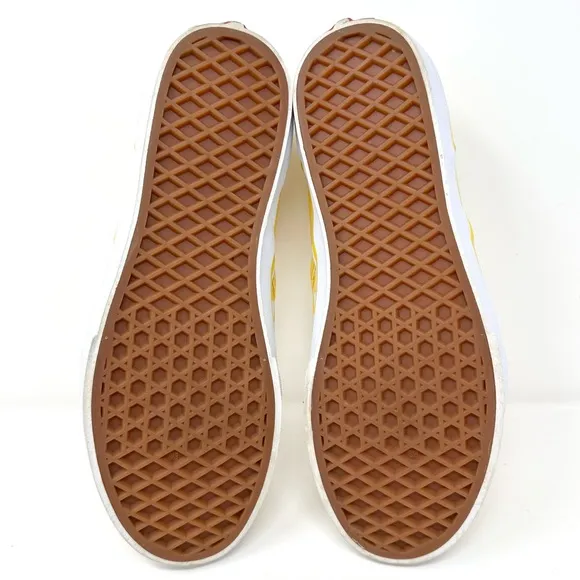 VANS Checkerboard Classic Slip-On Aspen Gold &amp; True White Sneaker