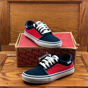 Vans Chukka Low Pro Dress Blues Racing Red Shoes