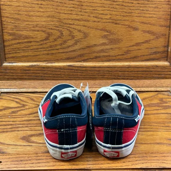 Vans Chukka Low Pro Dress Blues Racing Red Shoes