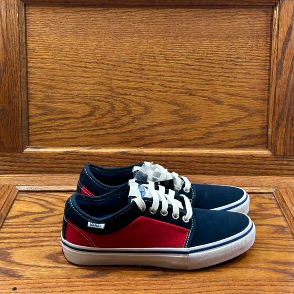 Vans Chukka Low Pro Dress Blues Racing Red Shoes