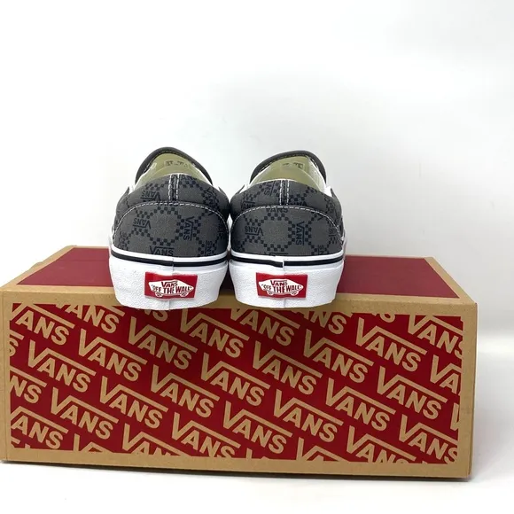 VANS Classic Slip On Sneaker Canvas Pewter Skate Shoe Low Women Size VN0A7Q5DPWT