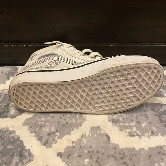 VANS COBRA KAI Sk8-Hi (True White/Multi) Skate Shoes Men’s Size‎ 6.5