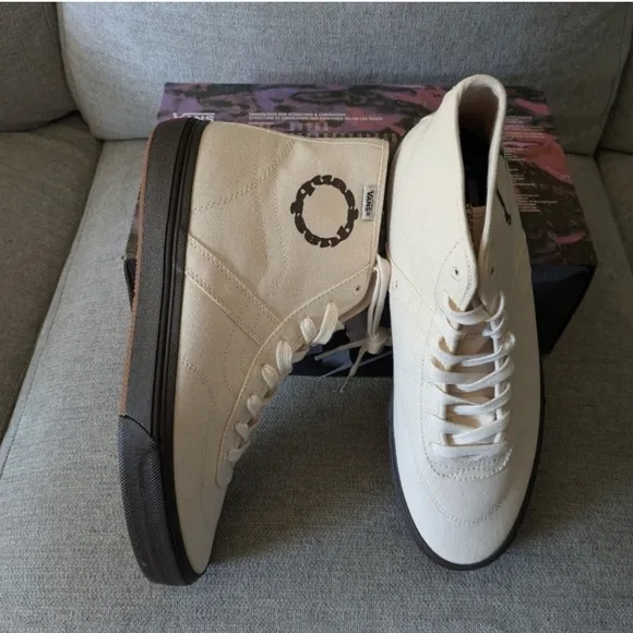 Vans Crockett Hi Decon Quasi Men White Popcush Skateboard Collaboration 012025