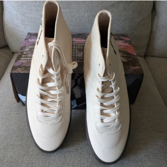 Vans Crockett Hi Decon Quasi Men White Popcush Skateboard Collaboration 012025