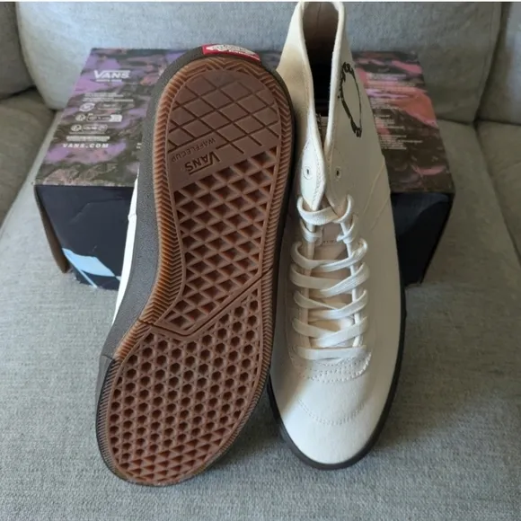 Vans Crockett Hi Decon Quasi Men White Popcush Skateboard Collaboration 012025