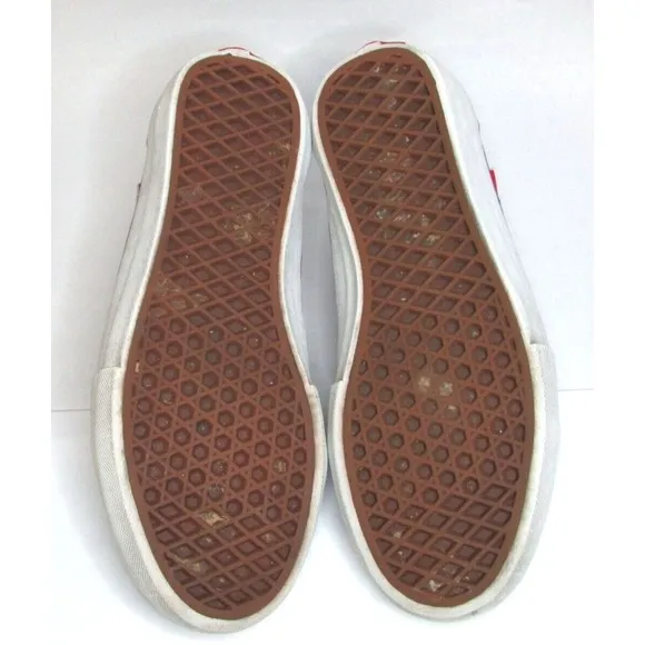 Vans Era Pro Men's 8.5 Skateboard Shoes Off The Wall Checkerboard Red White Blue