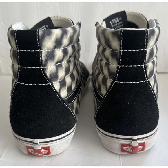 Vans Grosso Mid Skate‎ shoes Black White Checkerboard Size 12