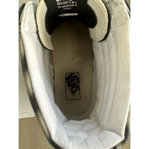 Vans Grosso Mid Skate‎ shoes Black White Checkerboard Size 12