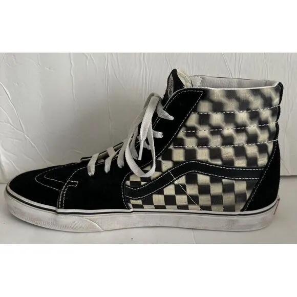 Vans Grosso Mid Skate‎ shoes Black White Checkerboard Size 12