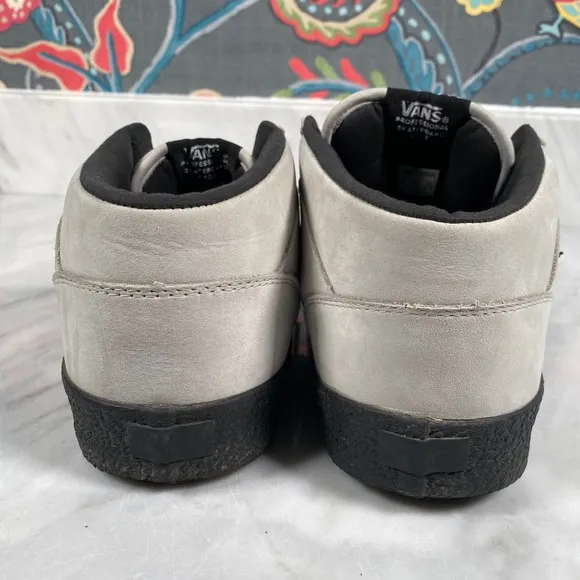Vans Half Cab Skateboarding Shoes Ultracush Light Gray Black Sneaker Men Size 13