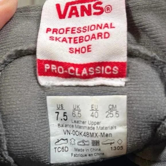 Vans Hosoi Pro Classic Professional Skateboard Shoes Sneakers Blue Suede SK8 Hi