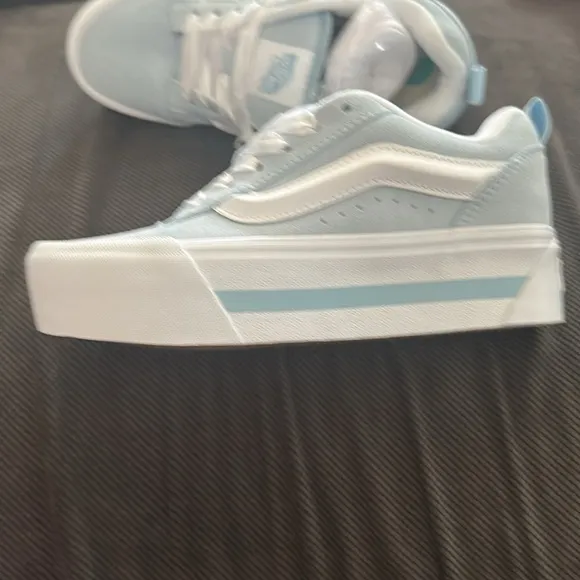 Vans Knu Stack Vintage Satin Shoes 'Dream Blue White Sz 7.5