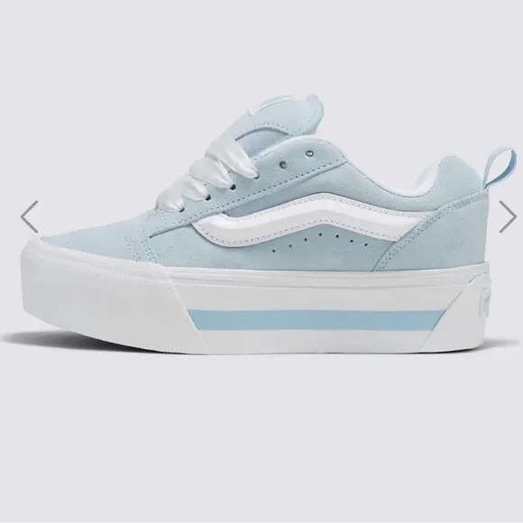 Vans Knu Stack Vintage Satin Shoes 'Dream Blue White Sz 7.5