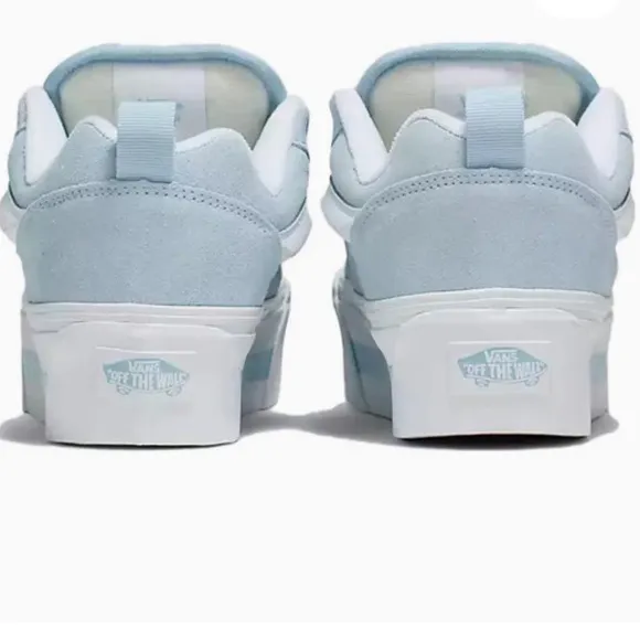 Vans Knu Stack Vintage Satin Shoes 'Dream Blue White Sz 7.5