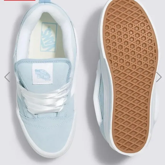 Vans Knu Stack Vintage Satin Shoes 'Dream Blue White Sz 7.5