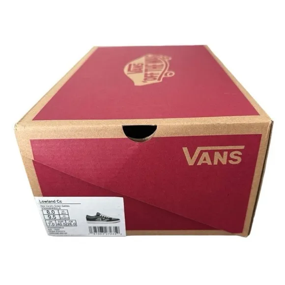 Vans Lowland New Varsity Green Gables Green Sneakers Shoes Men 8 Women 9.5