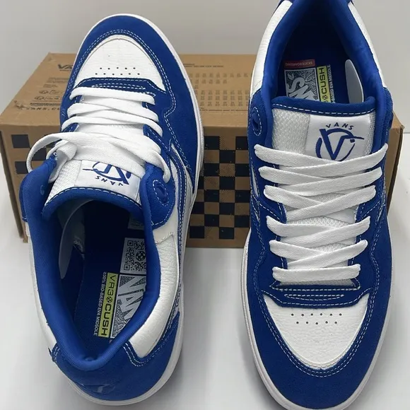 Vans Men's Blue and White Sneakers Rowan 2True Blue/WhiteVN0A2Z3IAMQ