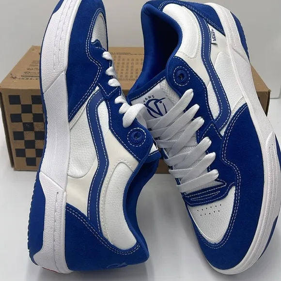 Vans Men's Blue and White Sneakers Rowan 2True Blue/WhiteVN0A2Z3IAMQ