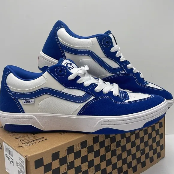 Vans Men's Blue and White Sneakers Rowan 2True Blue/WhiteVN0A2Z3IAMQ