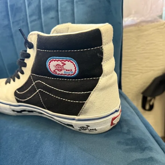 Vans Men's High-Top Sneakers - Black and Cream 2019Sk8-Hi Pro 'BMX '79'